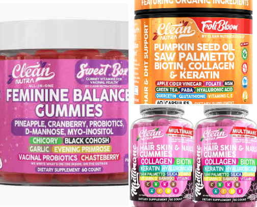 Clean Nutra Supplements cover photo collage