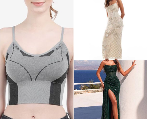 Clothing brand cover photo collage