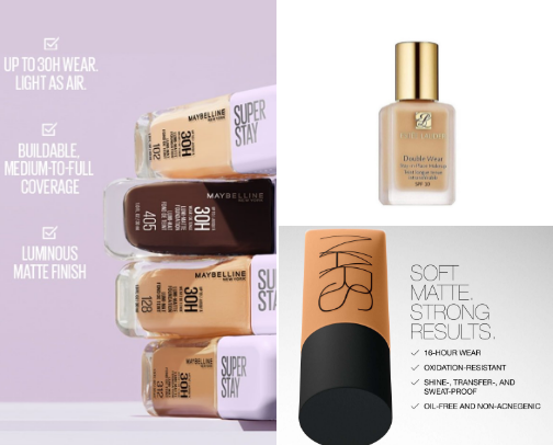 Foundation recommendations based on skin type cover photo collage