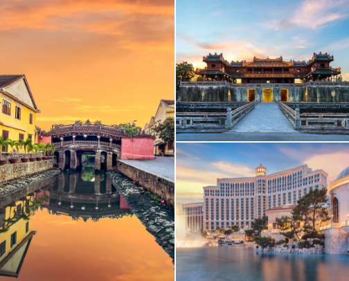 Travel Destinations cover photo collage
