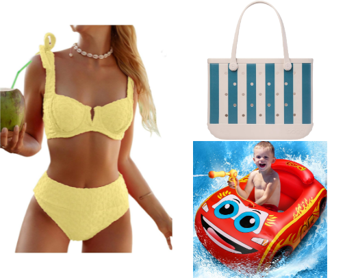 our beach must haves cover photo collage