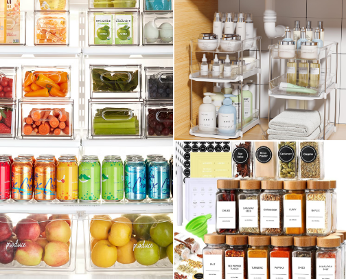 Home organization cover photo collage