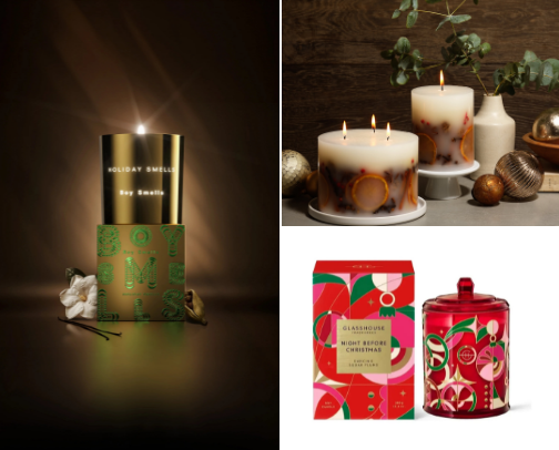 Best Holiday Candles for a Cozy, Festive Season cover photo collage