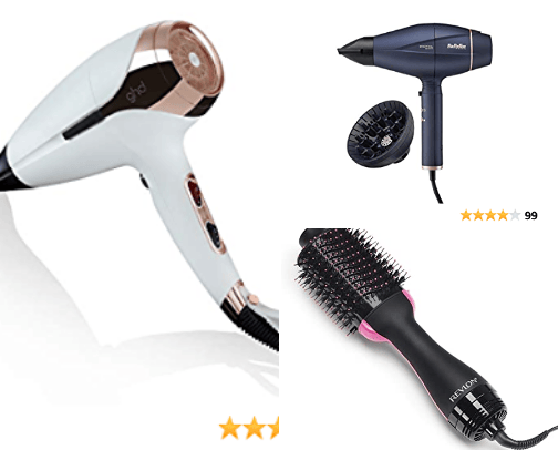 Hair tools cover photo collage