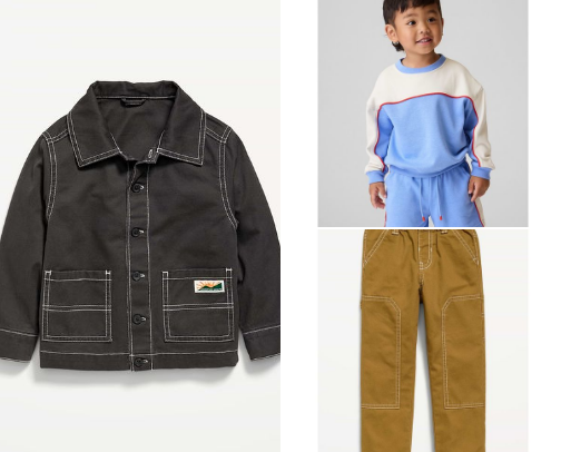 BACK TO SCHOOL: boy clothes for end of summer into fall. cover photo collage