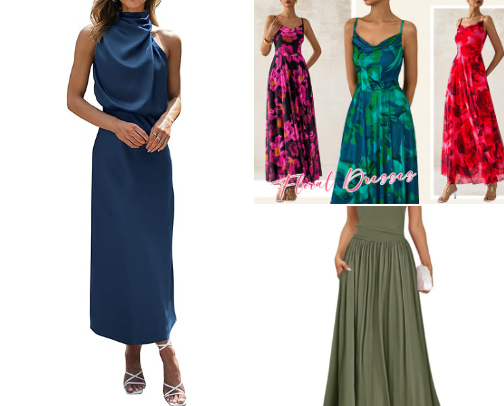 Elegant summer dresses I love 😍 cover photo collage