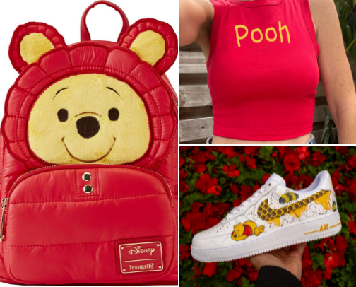 Winnie the Pooh Playful Style cover photo collage