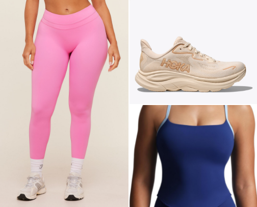 Real quality gym clothing/shoes cover photo collage