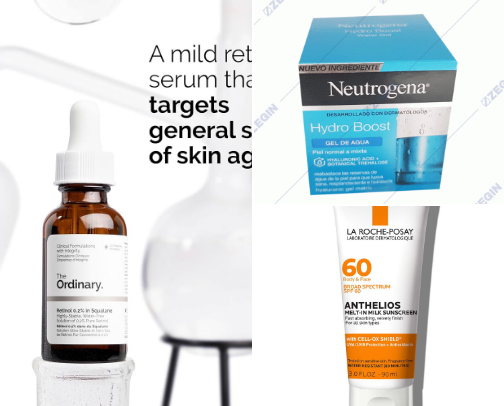 Skin care cover photo collage