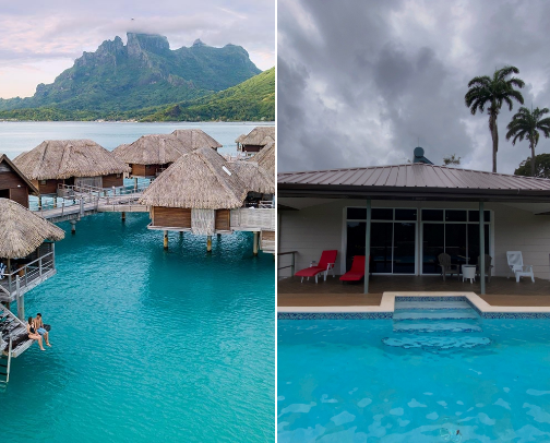 Destination for vacation cover photo collage