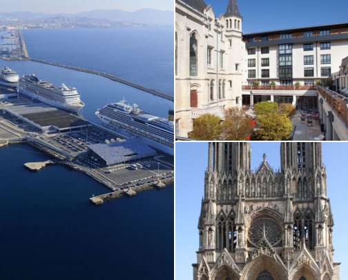 Hotel inspiration for a relaxed getaway, Slow Walks, Beautiful Sights & A Few Lovely Stays Reims, France cover photo collage