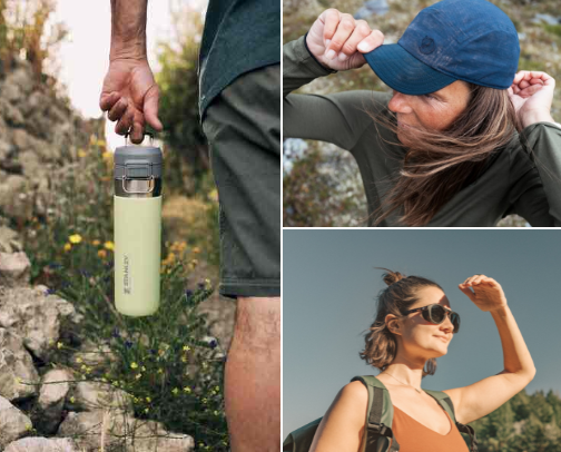 Hiking Essentials You Actually Need 🌲🥾☀️ cover photo collage