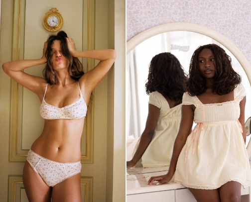 100% cotton + natural clothing cover photo collage