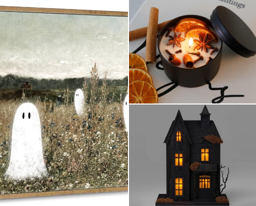 Cozy Cute Halloween Home Decor (from someone who couldn’t celebrate growing up) cover photo collage