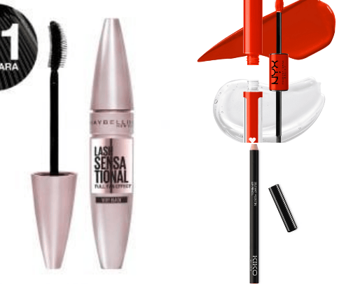 Make-up and beauty cover photo collage