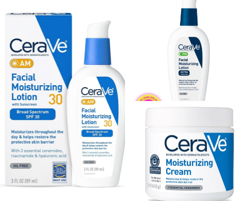 Skin Care products cover photo collage