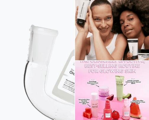 skincare favs ₊˚⊹ ᰔ cover photo collage