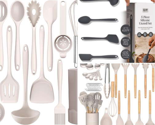 Silicone Cooking Utensil Sets I’d Actually Use in My Kitchen cover photo collage