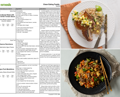 Easy Meals cover photo collage