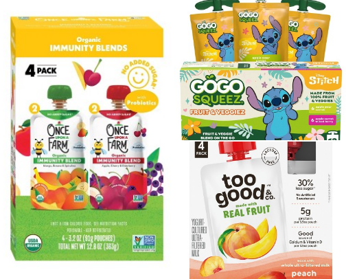 Healthy toddler snacks cover photo collage