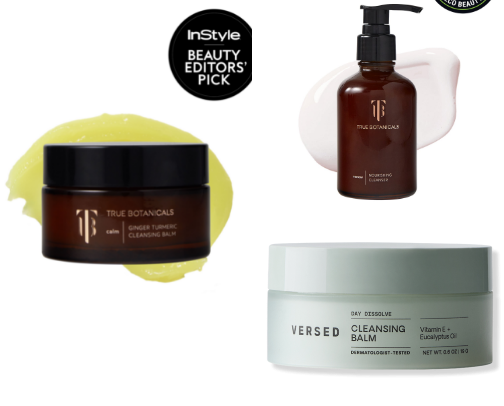 Discover the best of both worlds: high-end and low-end low-tox skincare that delivers results without compromise! cover photo collage