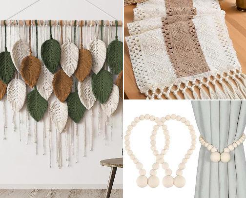 BOHO Living Room Decor cover photo collage
