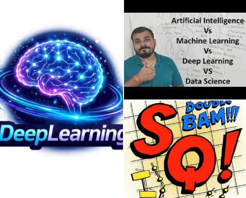 8 best YouTube channels to learn AI from scratch 👇 cover photo collage