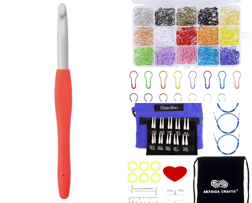 Knitting Essentials That Are Always in My Bag: Needles and Beyond cover photo collage