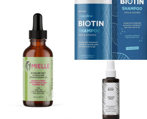 product for hair(for healthier and longer hair) cover photo collage