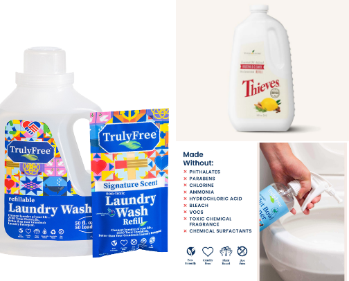 Household/cleaning cover photo collage