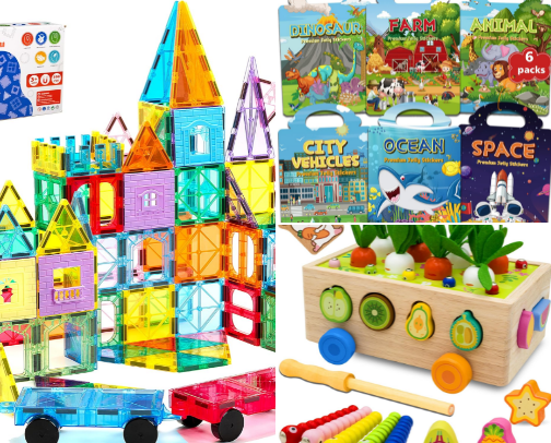 Amazon toddler toys that they won’t just throw on the ground cover photo collage