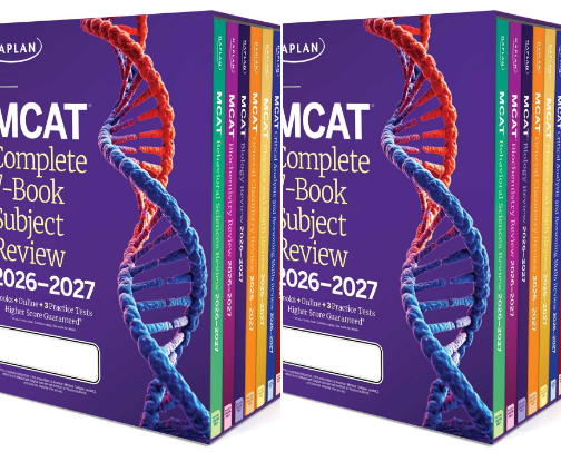 Save & Read - MCAT Complete 7-Book Subject Review 2026-2027, Set Includes Books, Online Prep, 3 Practice Tests (Kaplan Test Prep) intensive prep collection cover photo collage