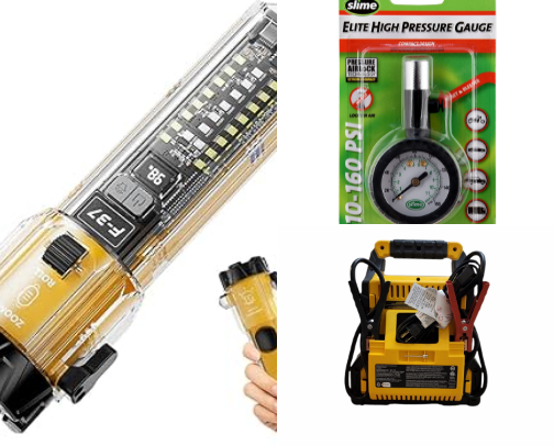 Tools every girl needs in her car and should know how to use. cover photo collage