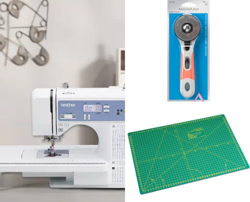 Tool I used when starting my quilting and crafting journey cover photo collage