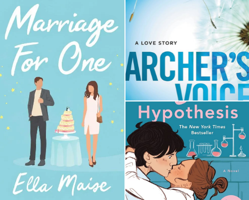 romance book recs!! cover photo collage