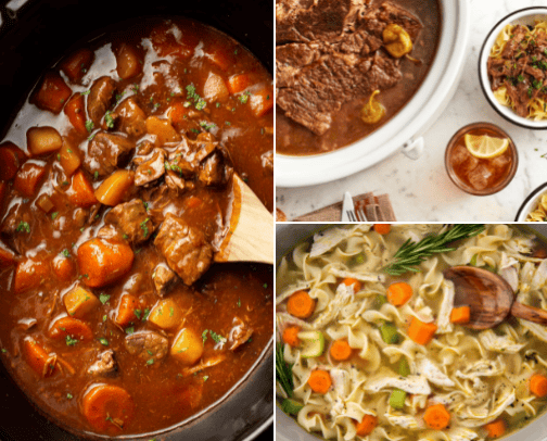 30 days of Crockpot recipes cover photo collage