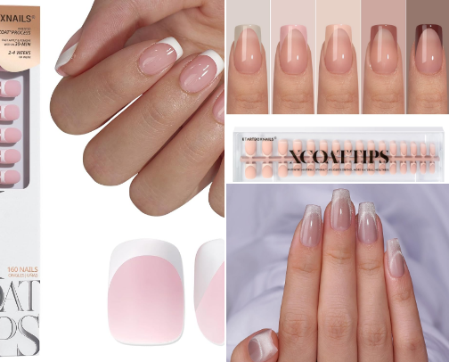 **press on nails** cover photo collage