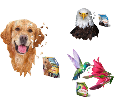 Cutting Edge Animal Puzzles cover photo collage
