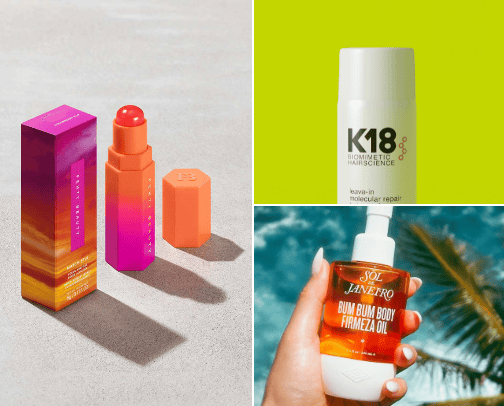 Summer beauty essentials cover photo collage
