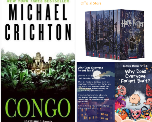 My Go-To Storybooks for Kids and Fiction for Adults cover photo collage