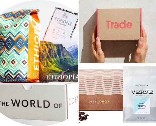 Best Subscription Boxes for Coffee & Food Lovers cover photo collage