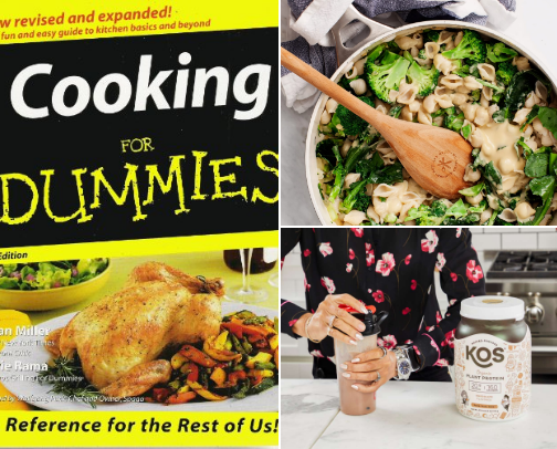 Cooking for dummies cover photo collage