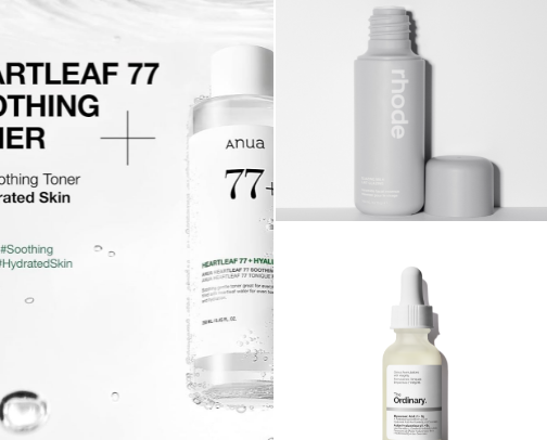 Skin care for glass skin cover photo collage