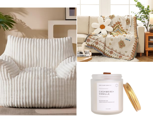 Cozy Boho Home Vibes cover photo collage