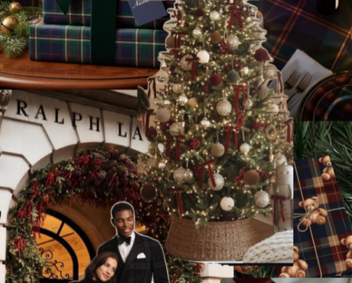Old Money Christmas cover photo collage