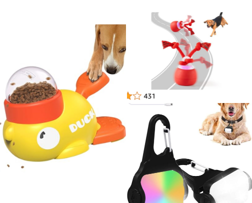 Dog products cover photo collage