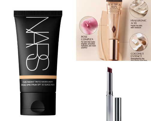 Everyday beauty favourites for glowy, effortless makeup cover photo collage