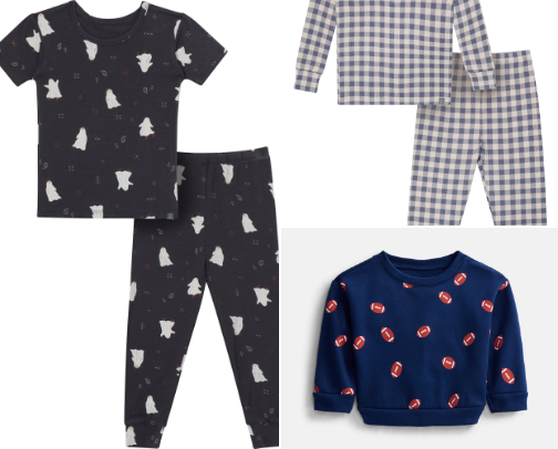 Walmart Toddler transition to Fall clothes cover photo collage