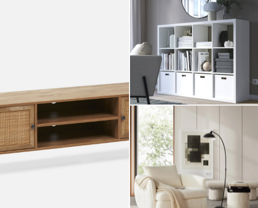 Furniture and Decor, you'll find in my apartment cover photo collage