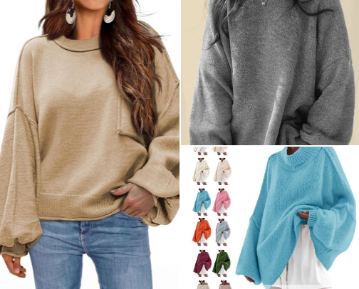 Cozy winter sweaters cover photo collage
